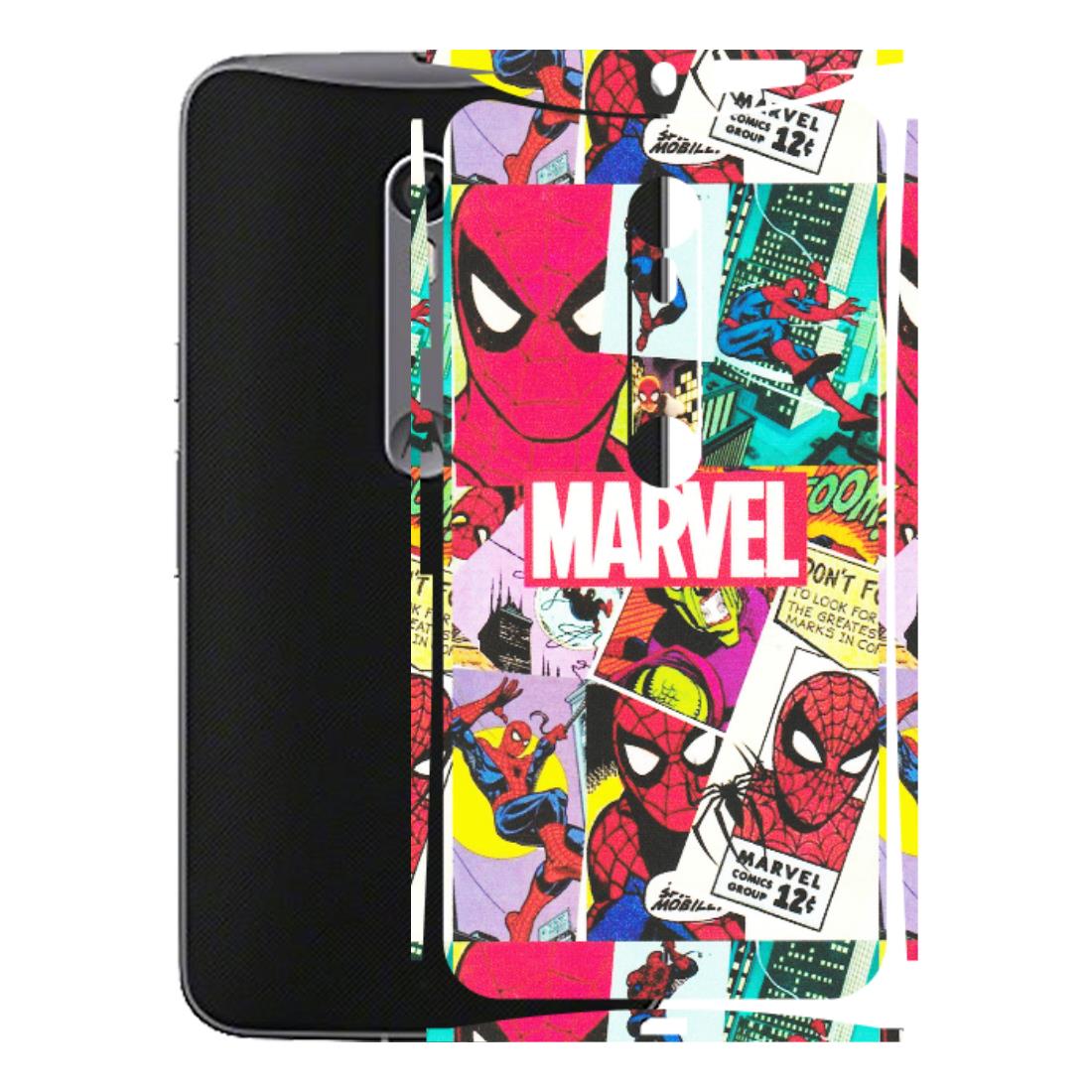 Motorola Phone Skins (All Models) - Marvel Comic Spiderman Grafitti - Matte Finish (M-72) Motorola Moto X Style