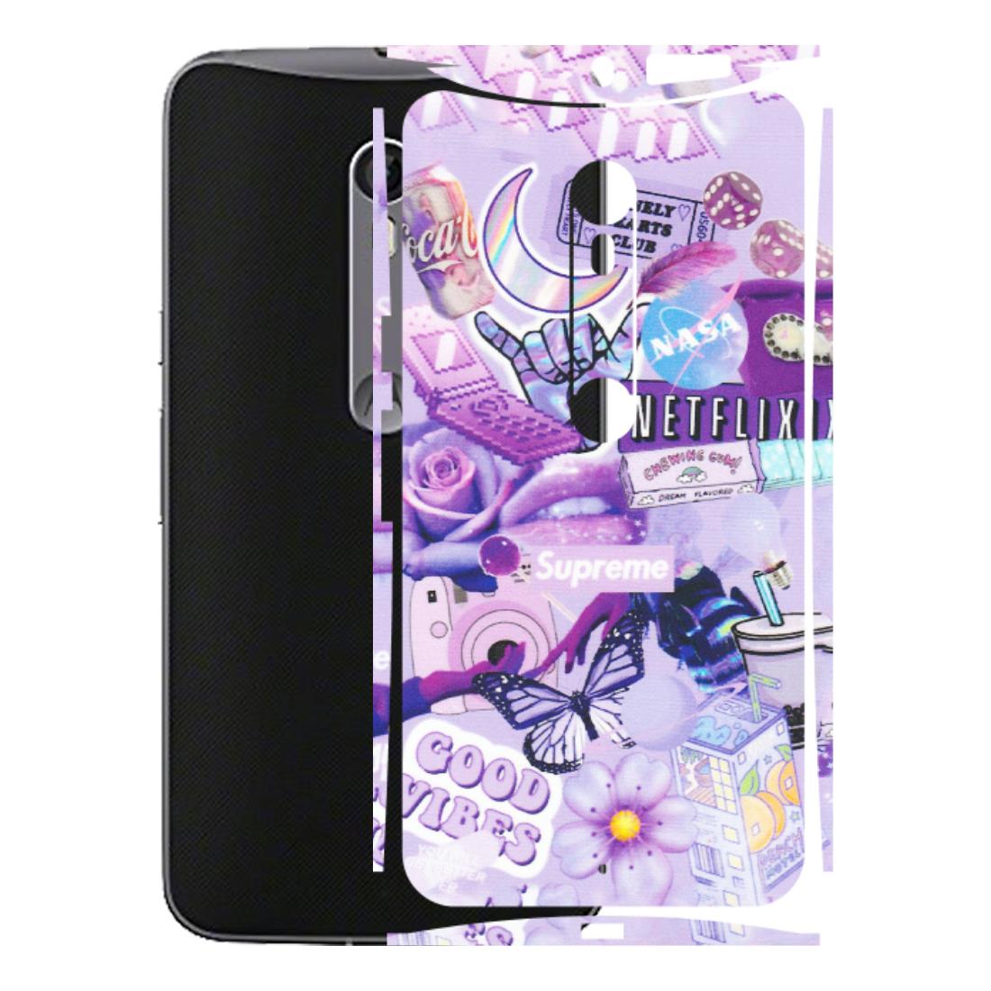 Motorola Phone Skins (All Models) - Supreme Purple Magic - Matte Finish (M-88) Motorola Moto X Style