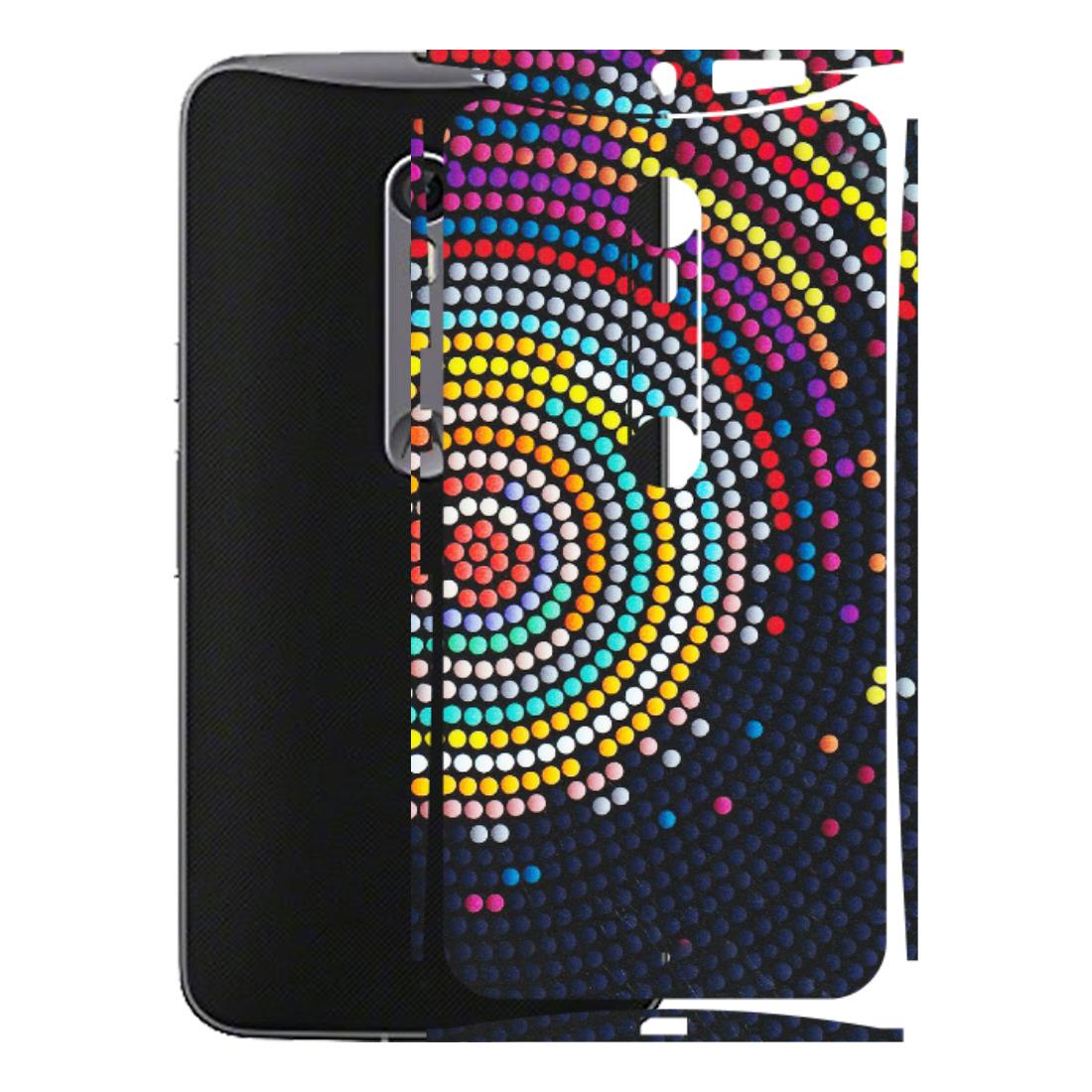 Motorola Phone Skins (All Models) - Rainbow Dot Mandala - Matte Finish (M-97) Motorola Moto X Style
