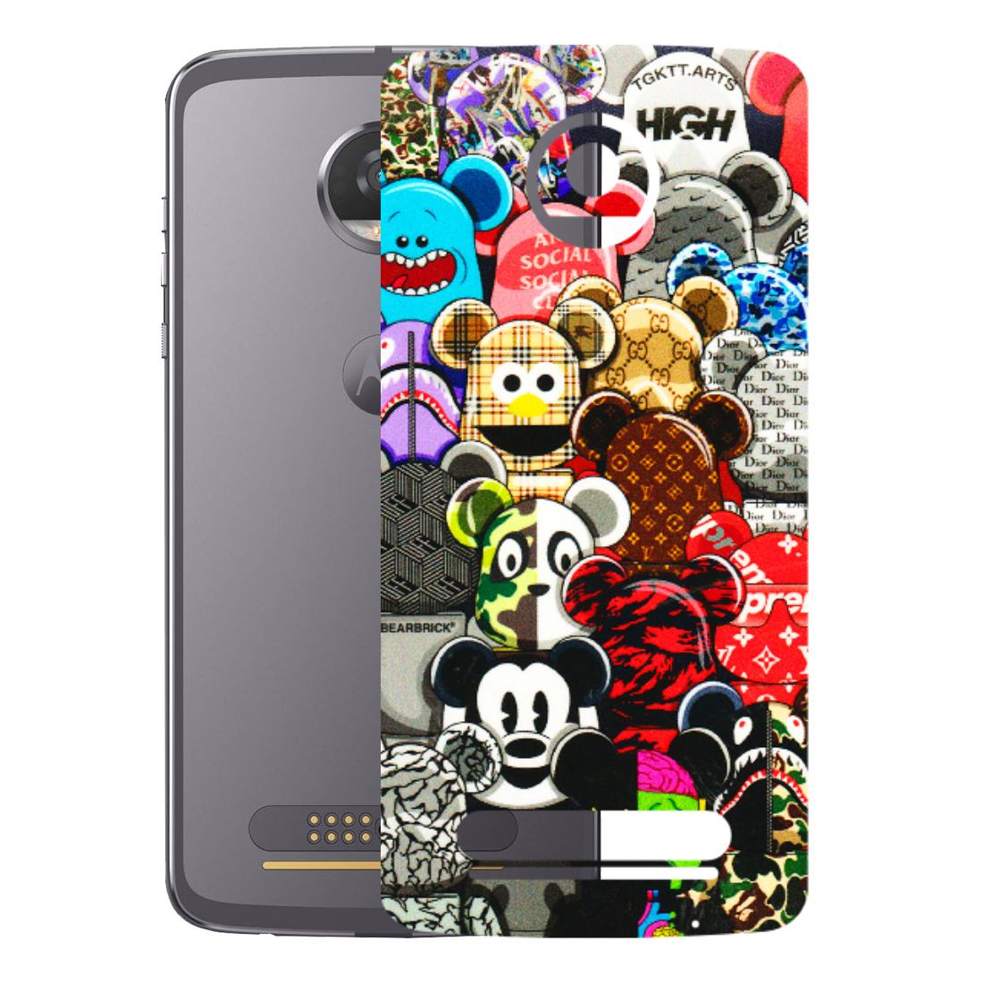 Motorola Phone Skins (All Models) - More Mickey Mouses - 3D Embossed Finish (L-118) Motorola Moto Z2 Play