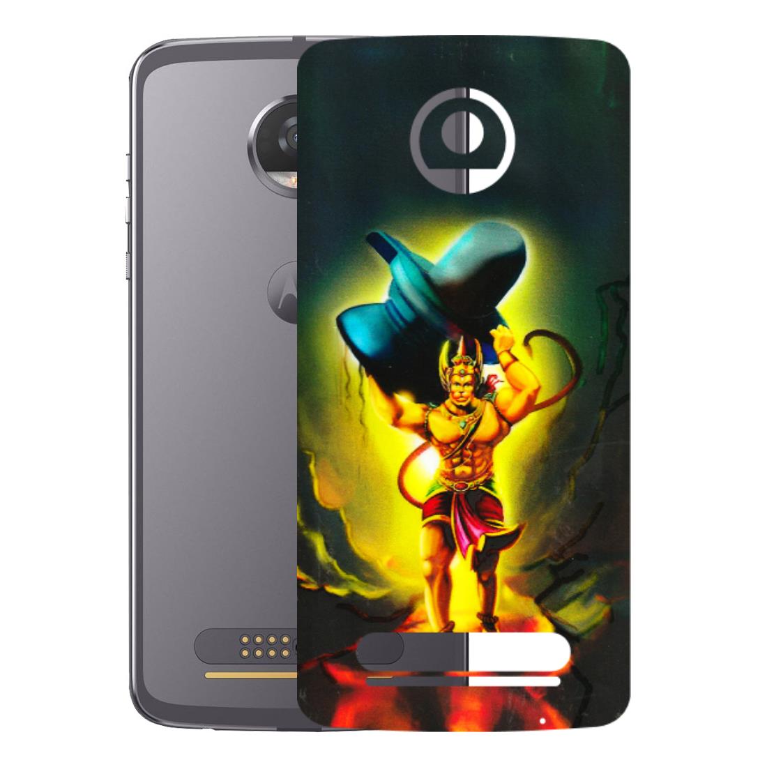 Motorola Phone Skins (All Models) - Hanuman Ji - 3D Embossed Finish (L-128) Motorola Moto Z2 Play