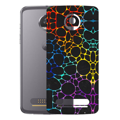 Motorola Phone Skins (All Models) - Abstract Art MultiColour - 3D Embossed Finish (L-133) Motorola Moto Z2 Play