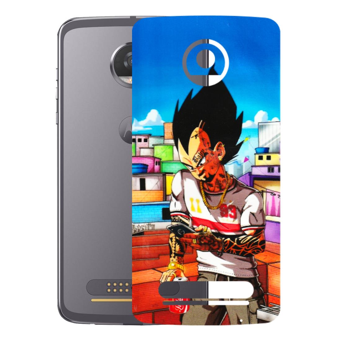 Motorola Phone Skins (All Models) - Vegeta - 3D Embossed Finish (L-136) Motorola Moto Z2 Play
