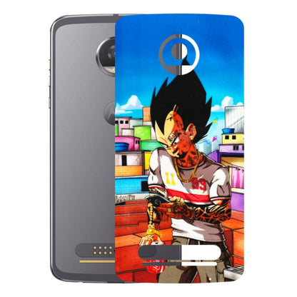 Motorola Phone Skins (All Models) - Vegeta - 3D Embossed Finish (L-136) Motorola Moto Z2 Play