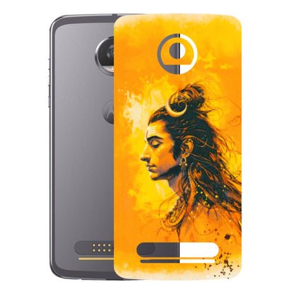 Motorola Phone Skins (All Models) - Shiv Shakti - 3D Embossed Finish (L-14) Motorola Moto Z2 Play