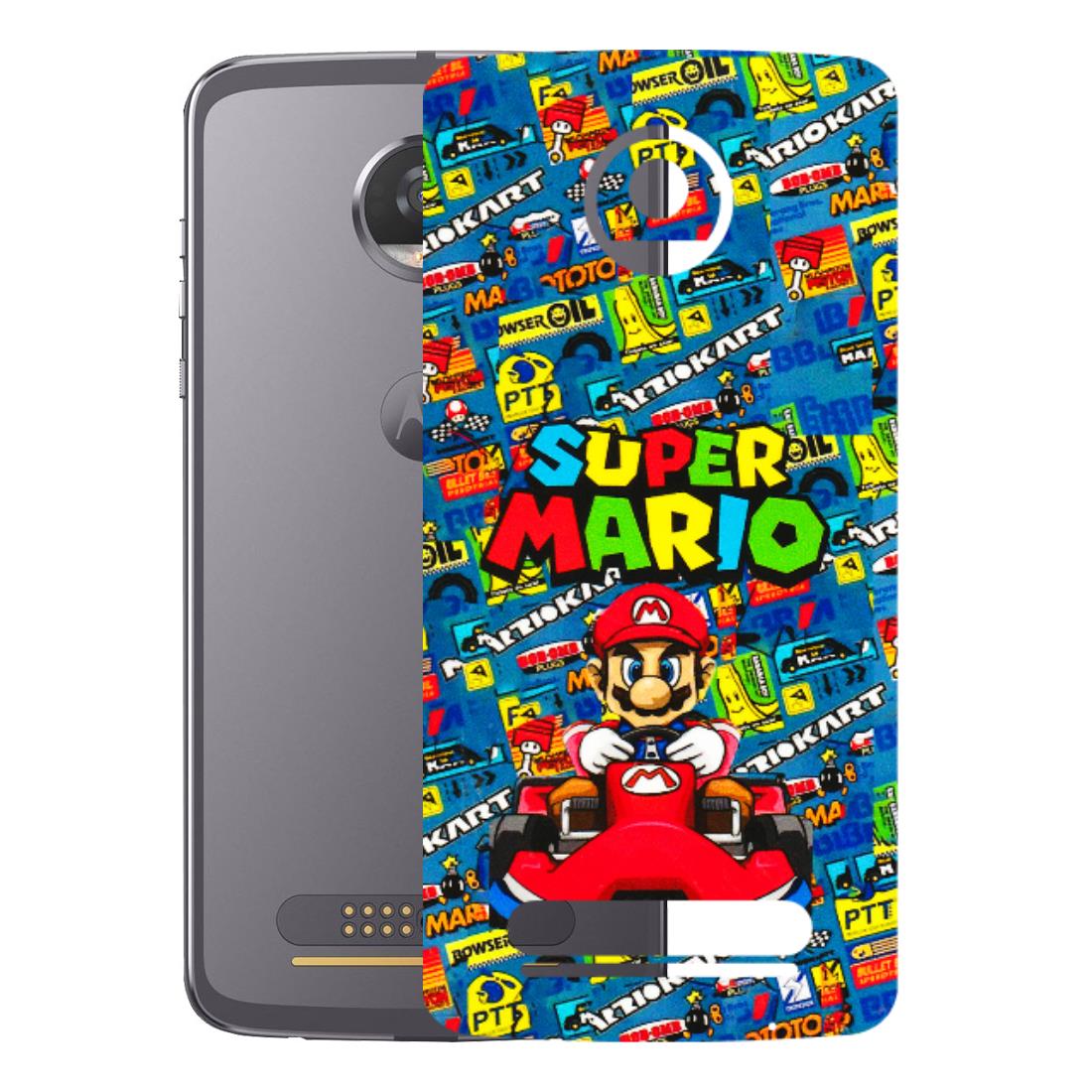 Motorola Phone Skins (All Models) - Super Mario Kart - 3D Embossed Finish (L-140) Motorola Moto Z2 Play