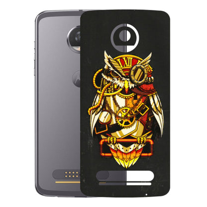 Motorola Phone Skins (All Models) - Classy Smart Owl - 3D Embossed Finish (L-144) Motorola Moto Z2 Play