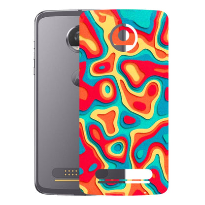 Motorola Phone Skins (All Models) - Abstract Swirl - 3D Embossed Finish (L-150) Motorola Moto Z2 Play