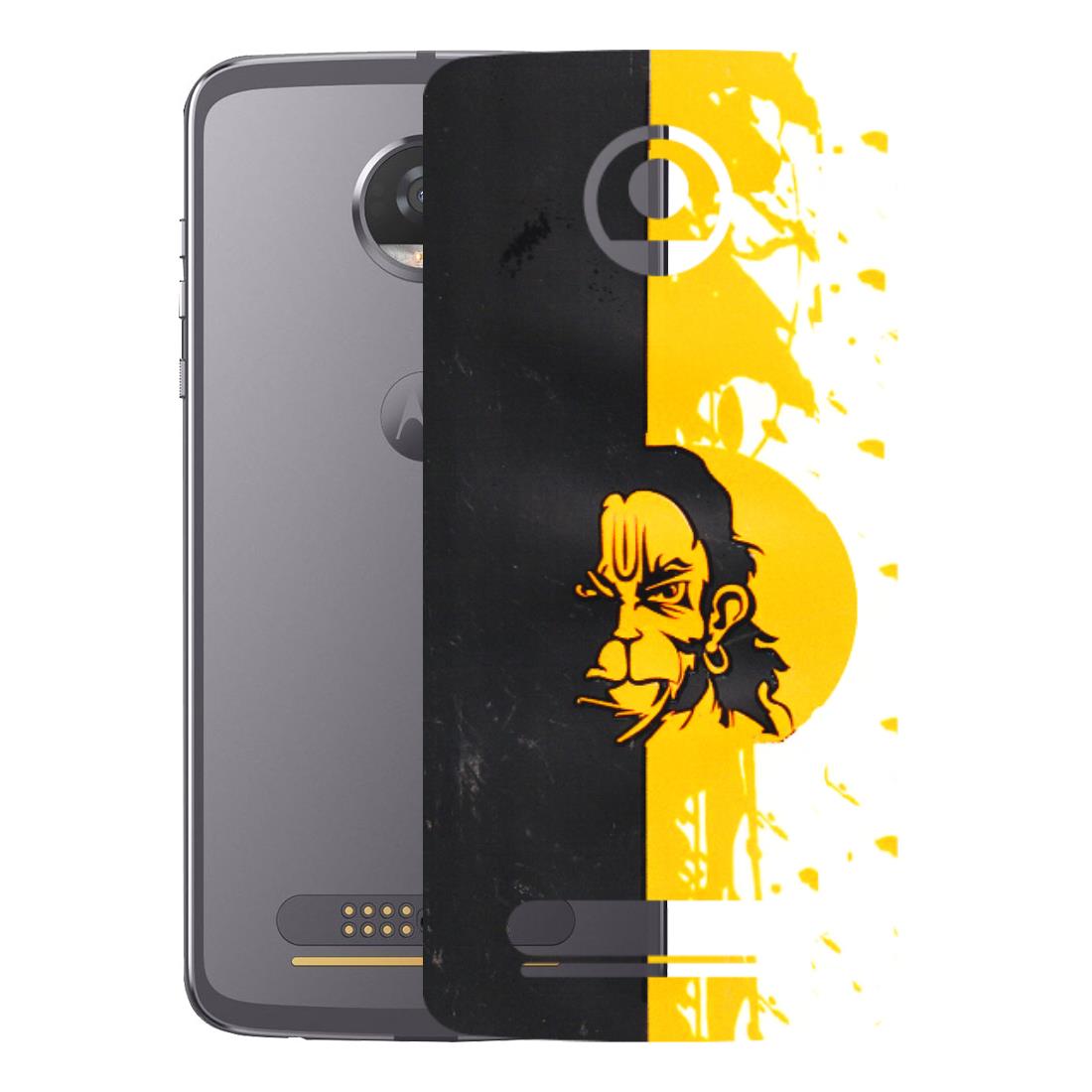 Motorola Phone Skins (All Models) - Bajrangbali - 3D Embossed Finish (L-151) Motorola Moto Z2 Play