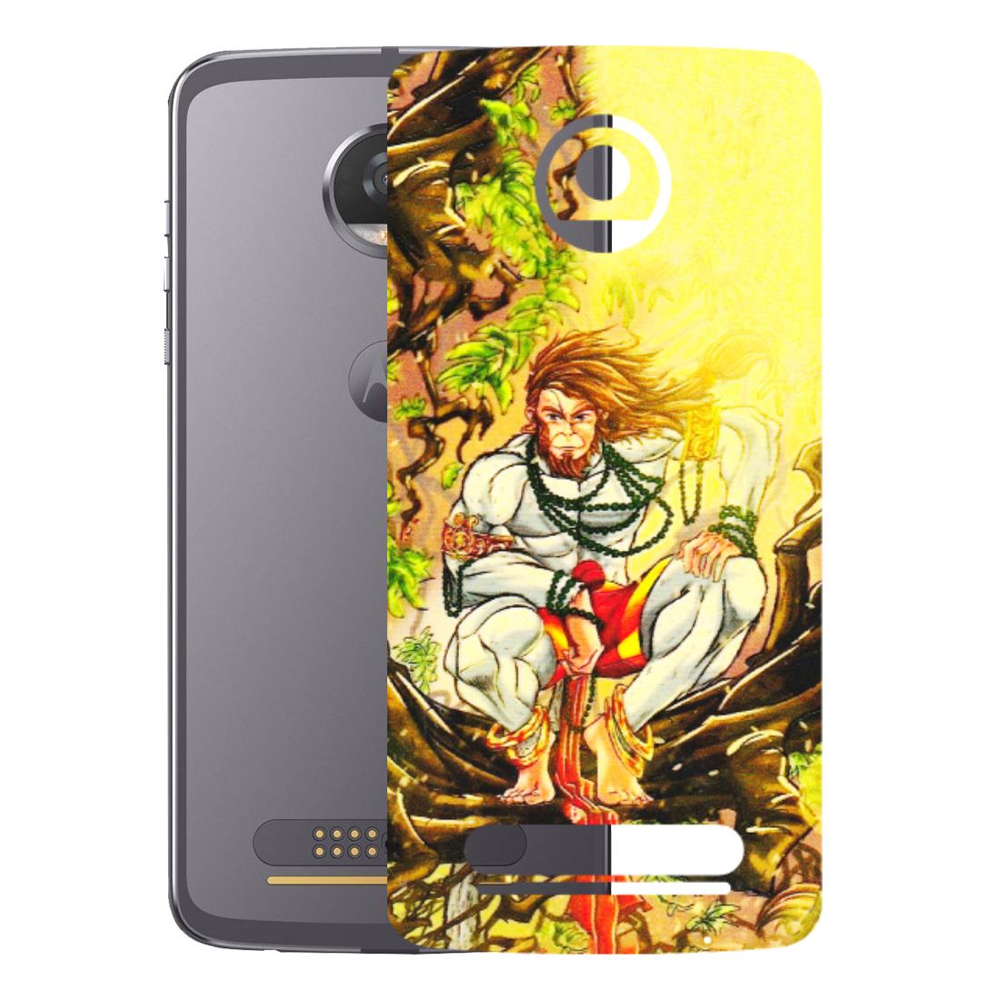 Motorola Phone Skins (All Models) - Lord Hanuman - 3D Embossed Finish (L-152) Motorola Moto Z2 Play