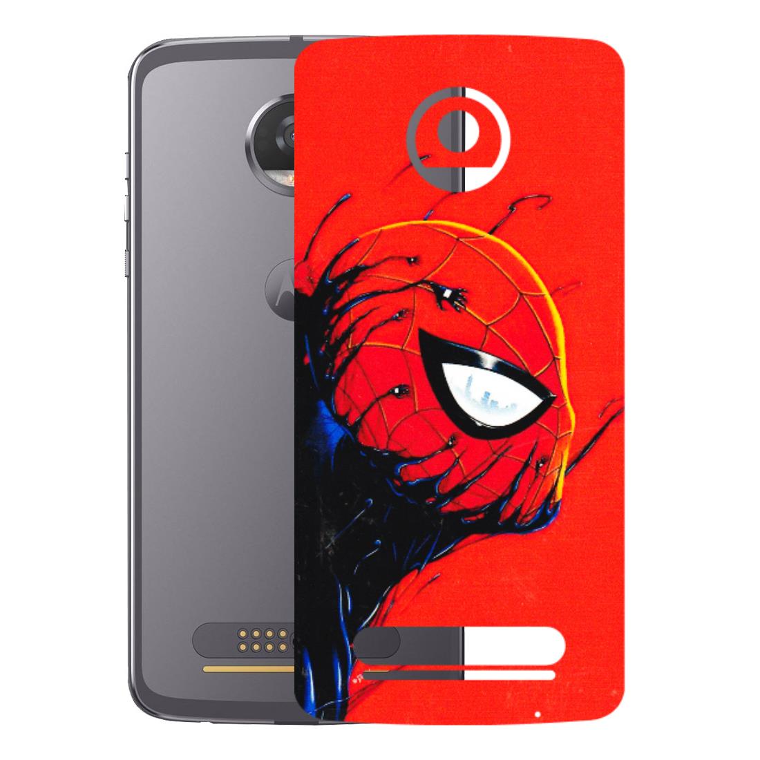 Motorola Phone Skins (All Models) - Spiderman Face Venom - 3D Embossed Finish (L-165) Motorola Moto Z2 Play