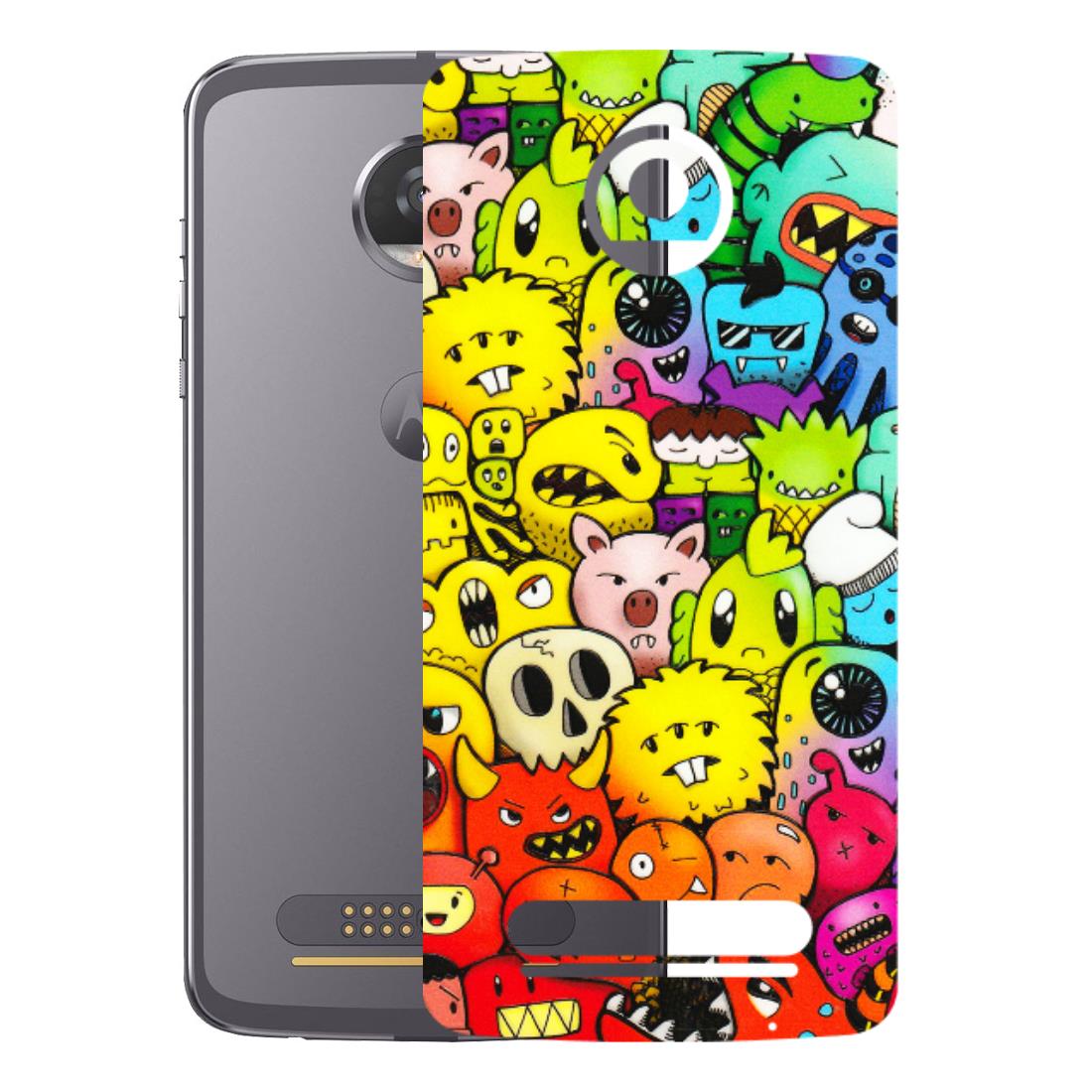 Motorola Phone Skins (All Models) - Angry Funkies - 3D Embossed Finish (L-169) Motorola Moto Z2 Play