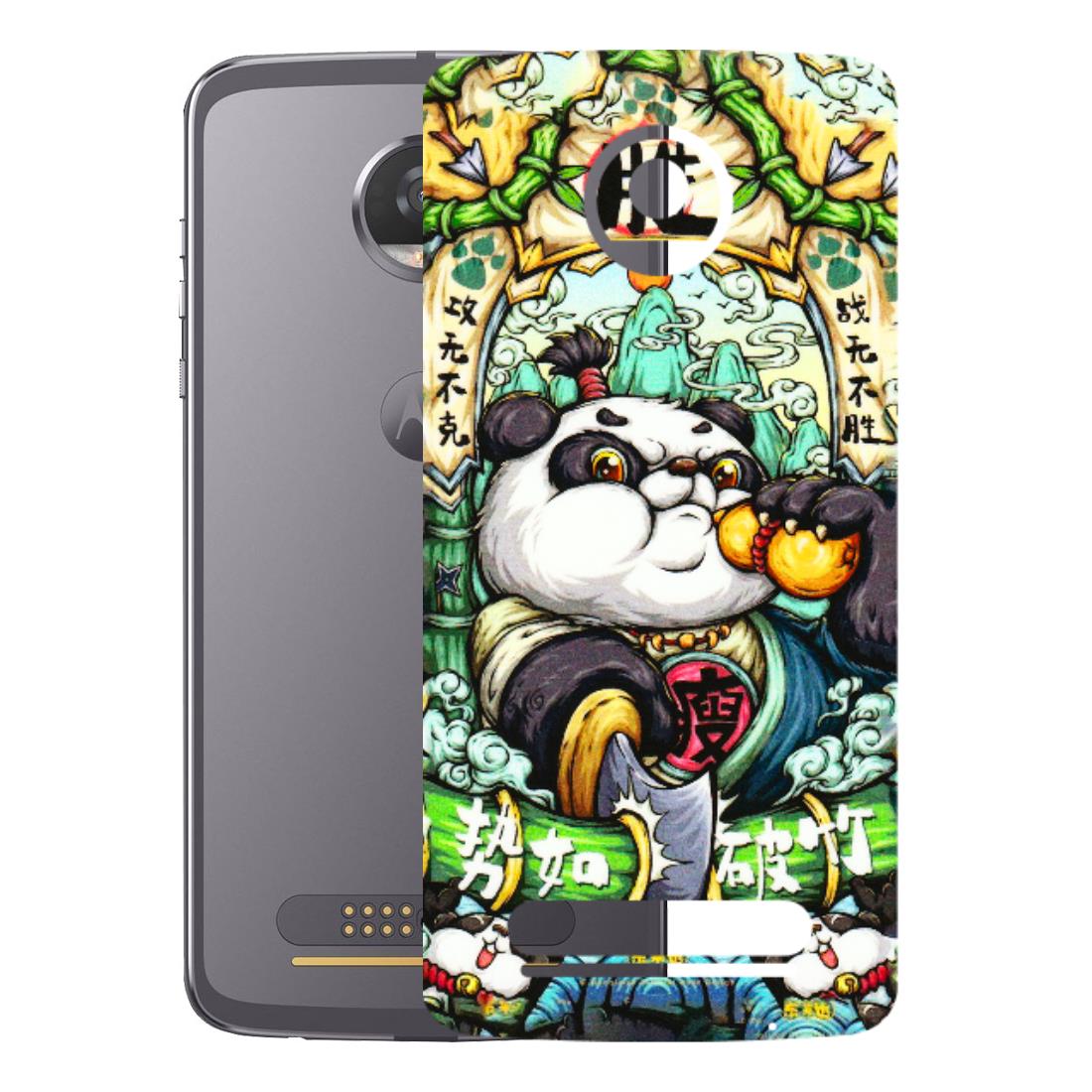 Motorola Phone Skins (All Models) - Royal Rich Panda - 3D Embossed Finish (L-170) Motorola Moto Z2 Play