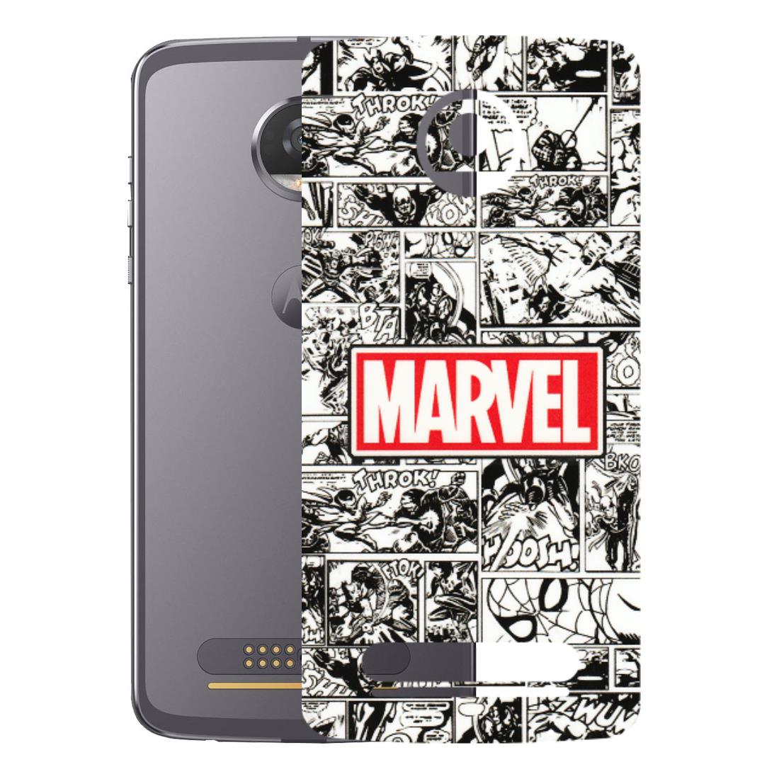 Motorola Phone Skins (All Models) - Marvel Comic - 3D Embossed Finish (L-171) Motorola Moto Z2 Play