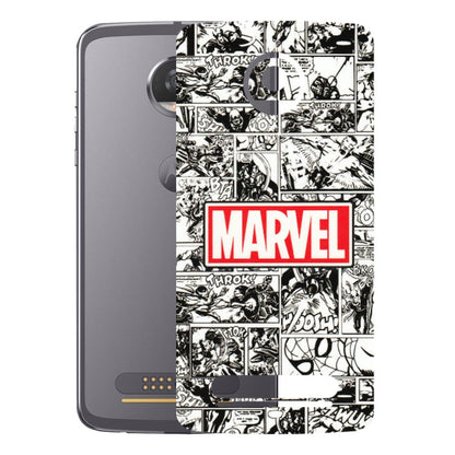 Motorola Phone Skins (All Models) - Marvel Comic - 3D Embossed Finish (L-171) Motorola Moto Z2 Play