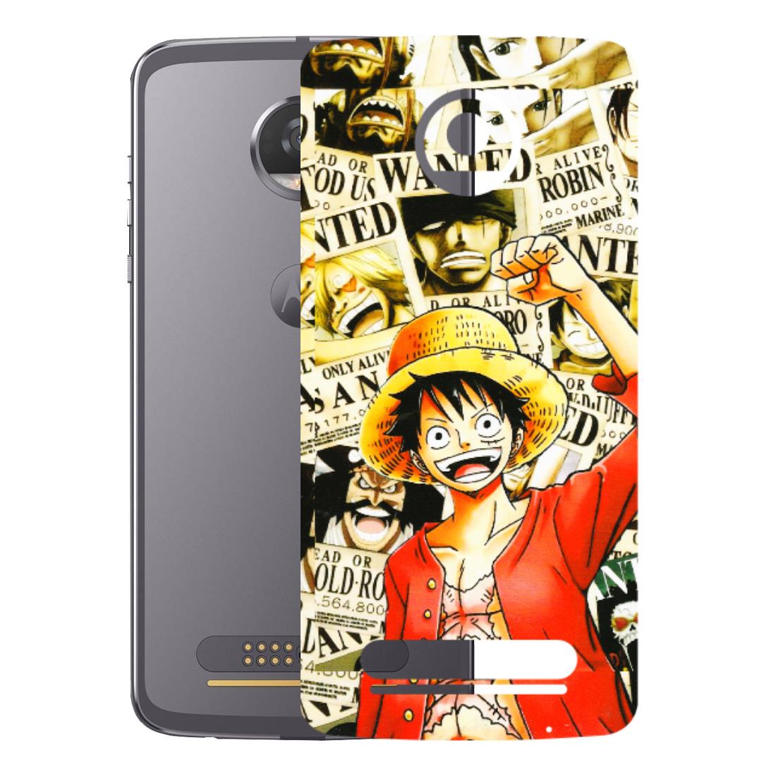 Motorola Phone Skins (All Models) - Luffy Anime - 3D Embossed Finish (L-177) Motorola Moto Z2 Play