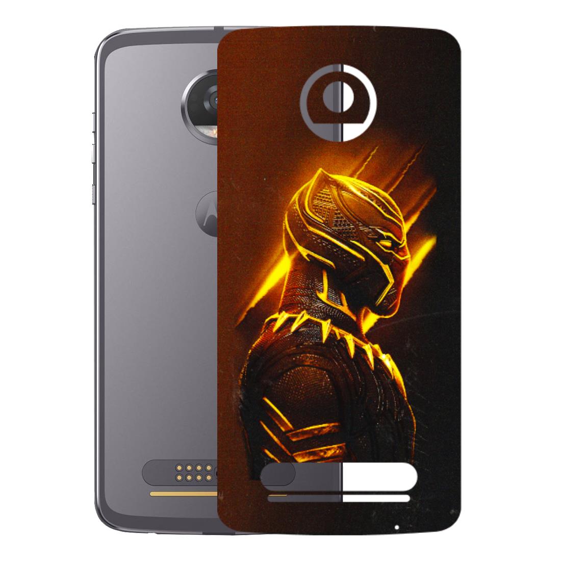 Motorola Phone Skins (All Models) - Gold Black Panther - 3D Embossed Finish (L-181) Motorola Moto Z2 Play