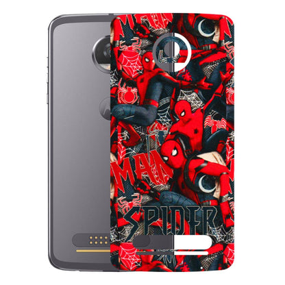 Motorola Phone Skins (All Models) - SpiderMan Cool - 3D Embossed Finish (L-188) Motorola Moto Z2 Play