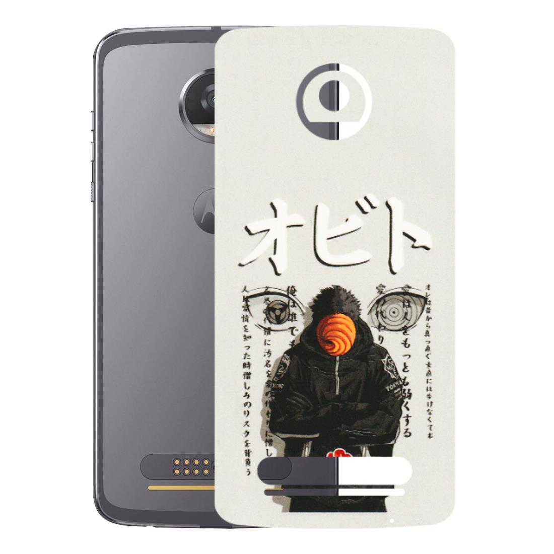 Motorola Phone Skins (All Models) - Obito Anime Eye - 3D Embossed Finish (L-19) Motorola Moto Z2 Play