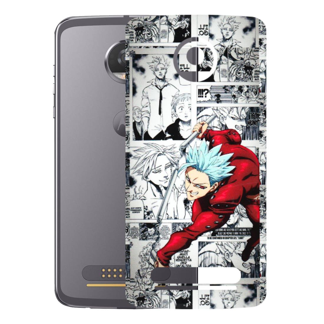 Motorola Phone Skins (All Models) - Anime Comic - 3D Embossed Finish (L-192) Motorola Moto Z2 Play