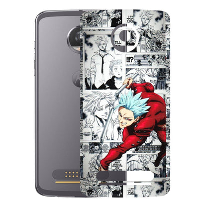 Motorola Phone Skins (All Models) - Anime Comic - 3D Embossed Finish (L-192) Motorola Moto Z2 Play