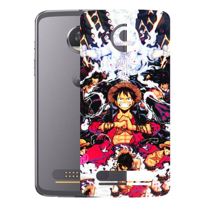 Motorola Phone Skins (All Models) - Luffy Anime Character - 3D Embossed Finish (L-203) Motorola Moto Z2 Play