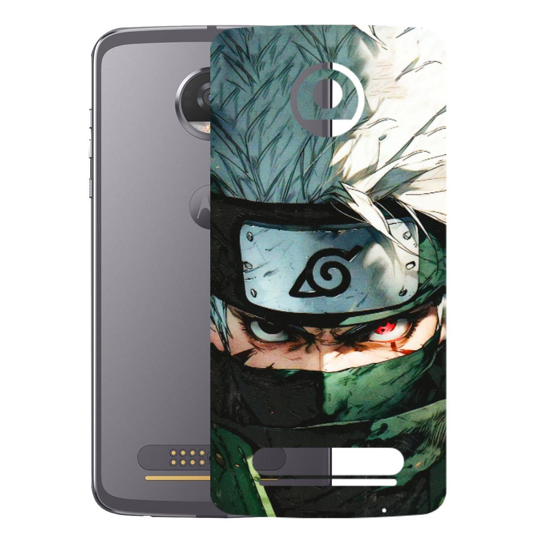 Motorola Phone Skins (All Models) - Kakashi Red Eye Focus - 3D Embossed Finish (L-227) Motorola Moto Z2 Play