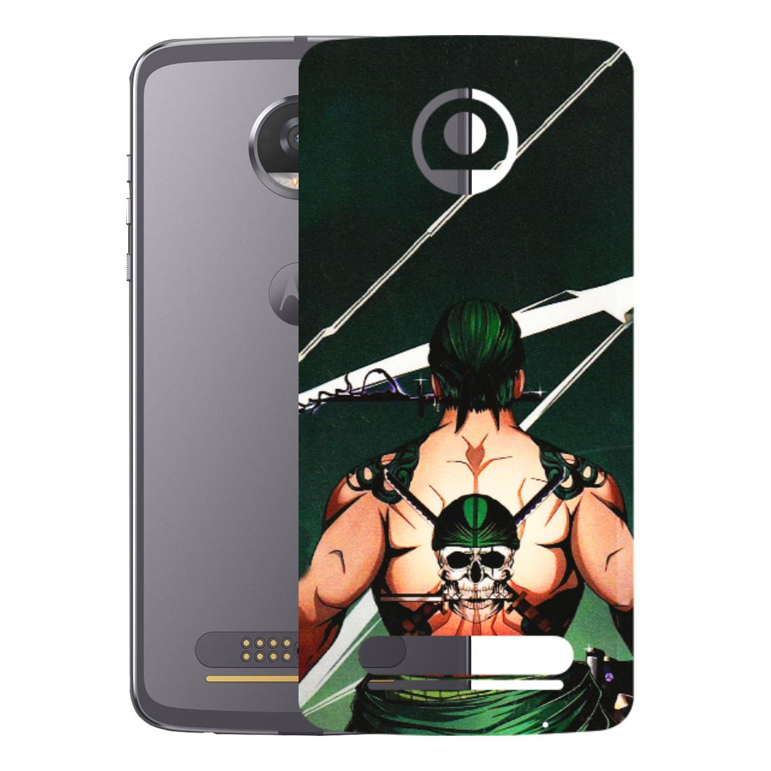Motorola Phone Skins (All Models) - Zoro Anime - 3D Embossed Finish (L-23) Motorola Moto Z2 Play
