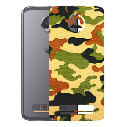 Motorola Phone Skins (All Models) - Indian Military - 3D Embossed Finish (L-234) Motorola Moto Z2 Play