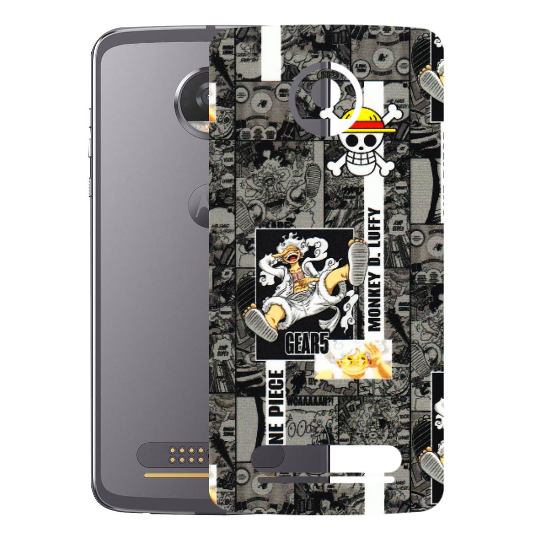 Motorola Phone Skins (All Models) - Cuffy Anime MonkeyCamic - 3D Embossed Finish (L-242) Motorola Moto Z2 Play