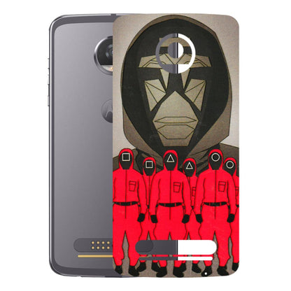 Motorola Phone Skins (All Models) - Squid Game Hero - 3D Embossed Finish (L-245) Motorola Moto Z2 Play