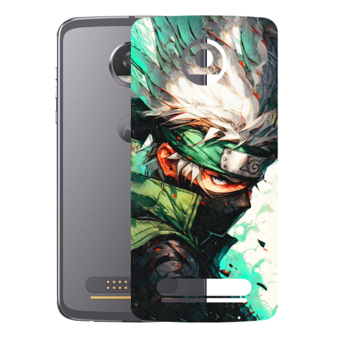 Motorola Phone Skins (All Models) - Kakashi Side Profile - 3D Embossed Finish (L-249) Motorola Moto Z2 Play