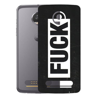 Motorola Phone Skins (All Models) - The F Word - 3D Embossed Finish (L-255) Motorola Moto Z2 Play