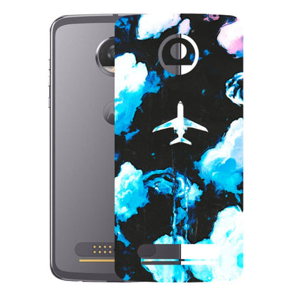 Motorola Phone Skins (All Models) - Travel In Airline - 3D Embossed Finish (L-264) Motorola Moto Z2 Play