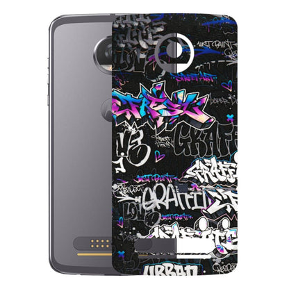 Motorola Phone Skins (All Models) - Graffiti Killer - 3D Embossed Finish (L-274) Motorola Moto Z2 Play