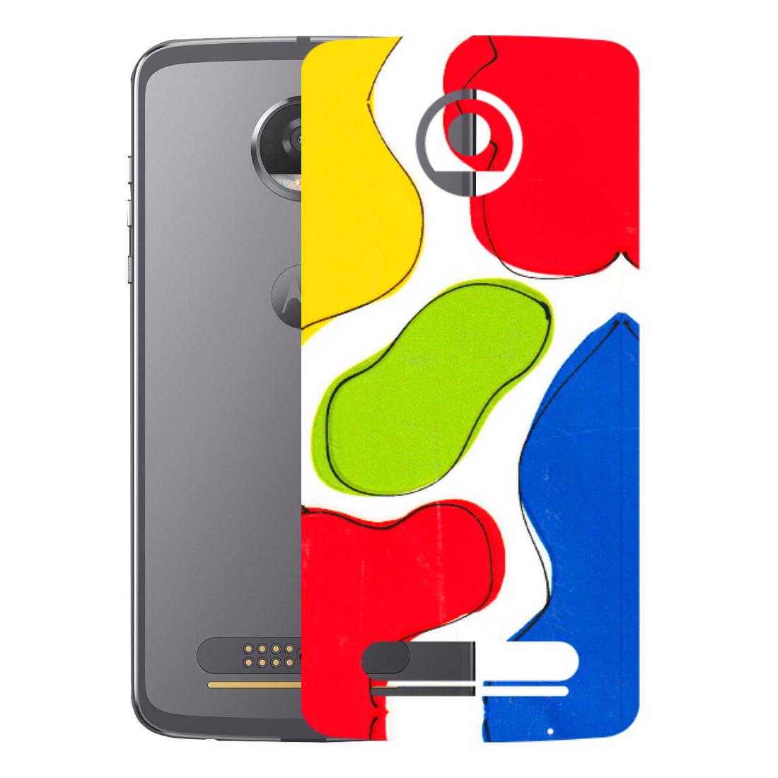 Motorola Phone Skins (All Models) - RGB Colour Paint - 3D Embossed Finish (L-284) Motorola Moto Z2 Play