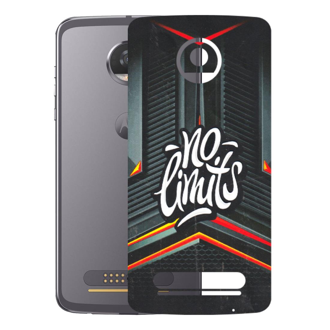 Motorola Phone Skins (All Models) - No Limits - 3D Embossed Finish (L-286) Motorola Moto Z2 Play