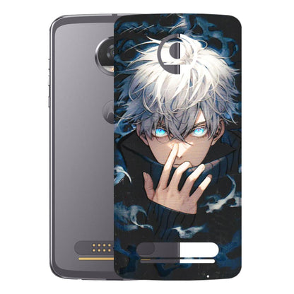 Motorola Phone Skins (All Models) - New Jujutsu Kaisen Anime - 3D Embossed Finish (L-313) Motorola Moto Z2 Play