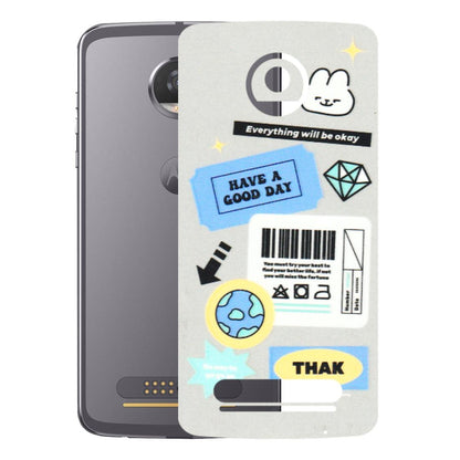 Motorola Phone Skins (All Models) - Will Be Okay Design - 3D Embossed Finish (L-316) Motorola Moto Z2 Play