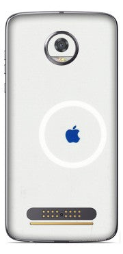Motorola Phone Skins (All Models) - iPhone Magsafe Logo - 3D Embossed Finish (L-320) Motorola Moto Z2 Play