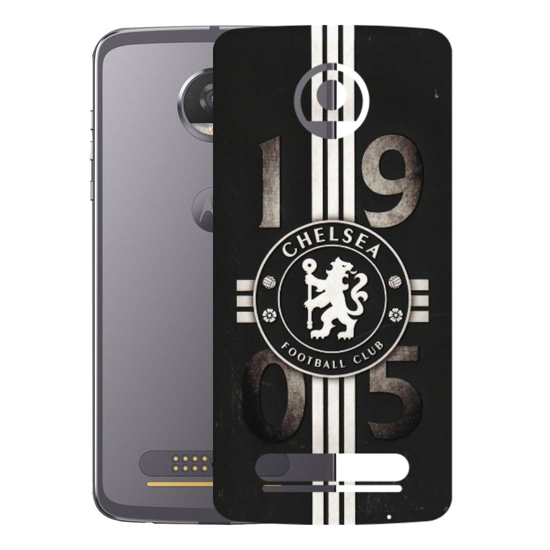 Motorola Phone Skins (All Models) - Chelsea Fan Club - 3D Embossed Finish (L-36) Motorola Moto Z2 Play