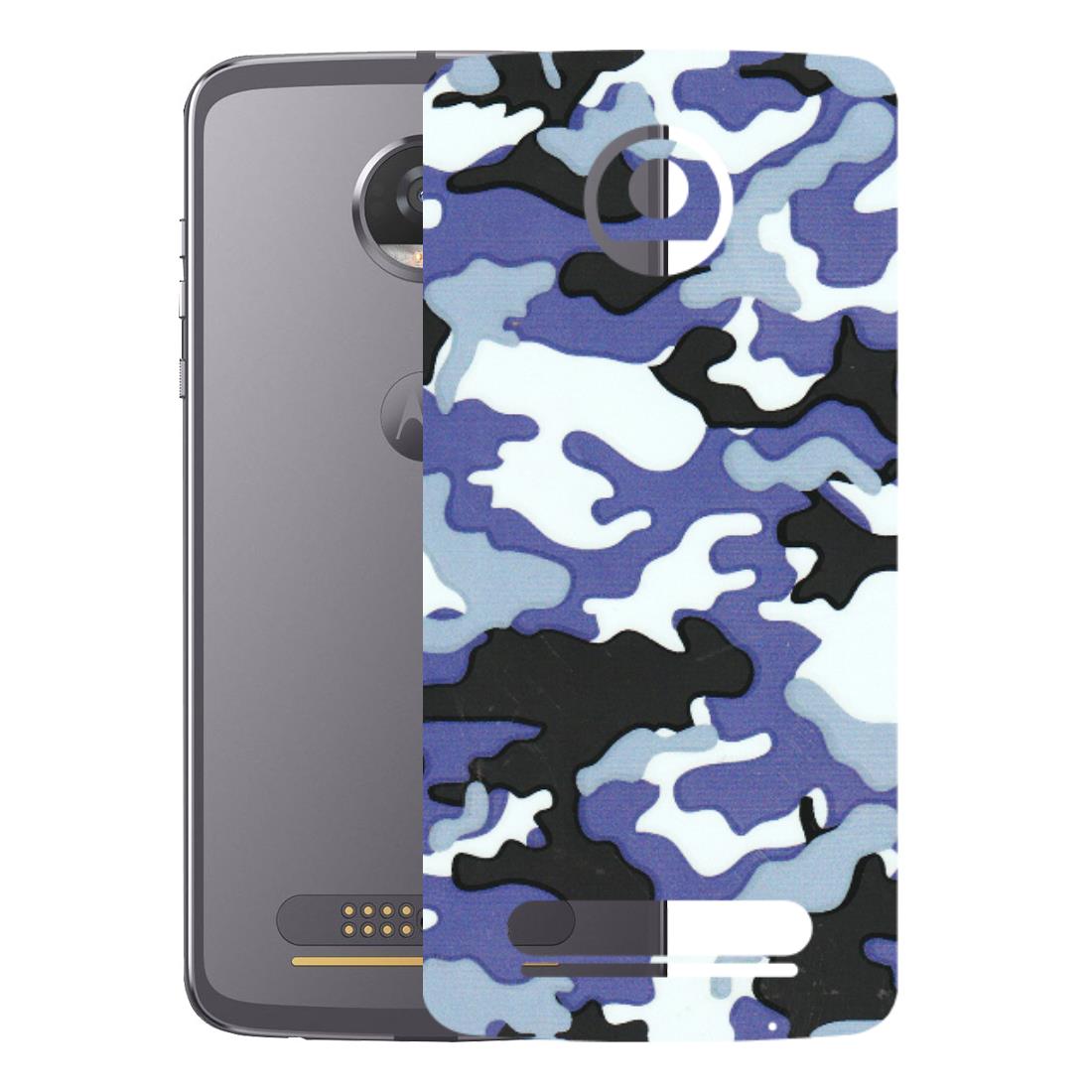 Motorola Phone Skins (All Models) - Powerfull Military Camoflauge - 3D Embossed Finish (L-49) Motorola Moto Z2 Play