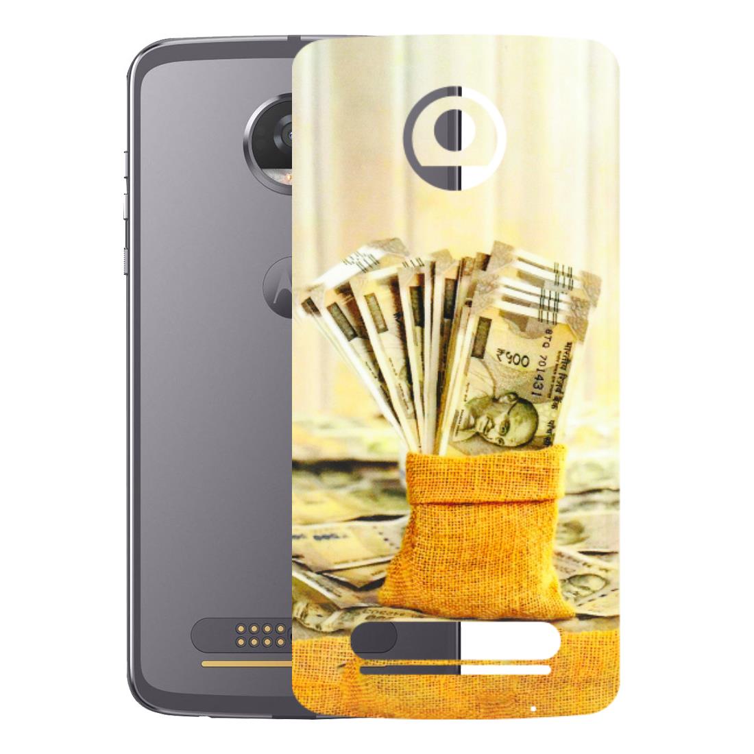 Motorola Phone Skins (All Models) - Show Me The Money - 3D Embossed Finish (L-52) Motorola Moto Z2 Play