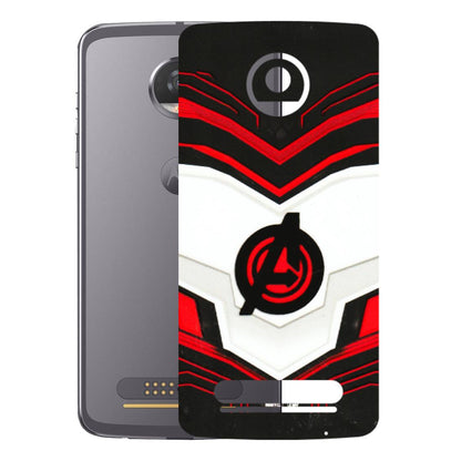 Motorola Phone Skins (All Models) - Avengers Logo - 3D Embossed Finish (L-55) Motorola Moto Z2 Play