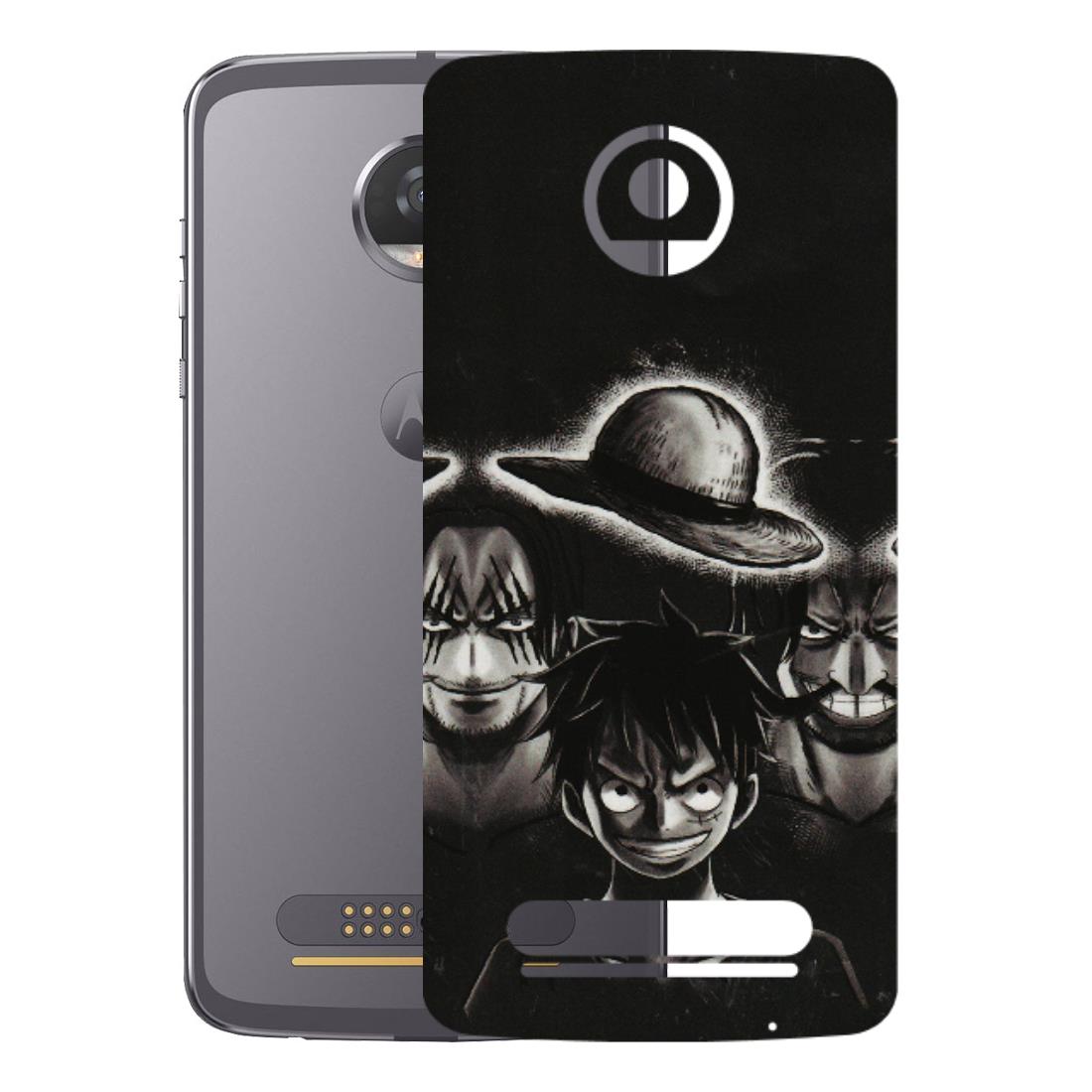 Motorola Phone Skins (All Models) - Black Luffy Hat - 3D Embossed Finish (L-57) Motorola Moto Z2 Play