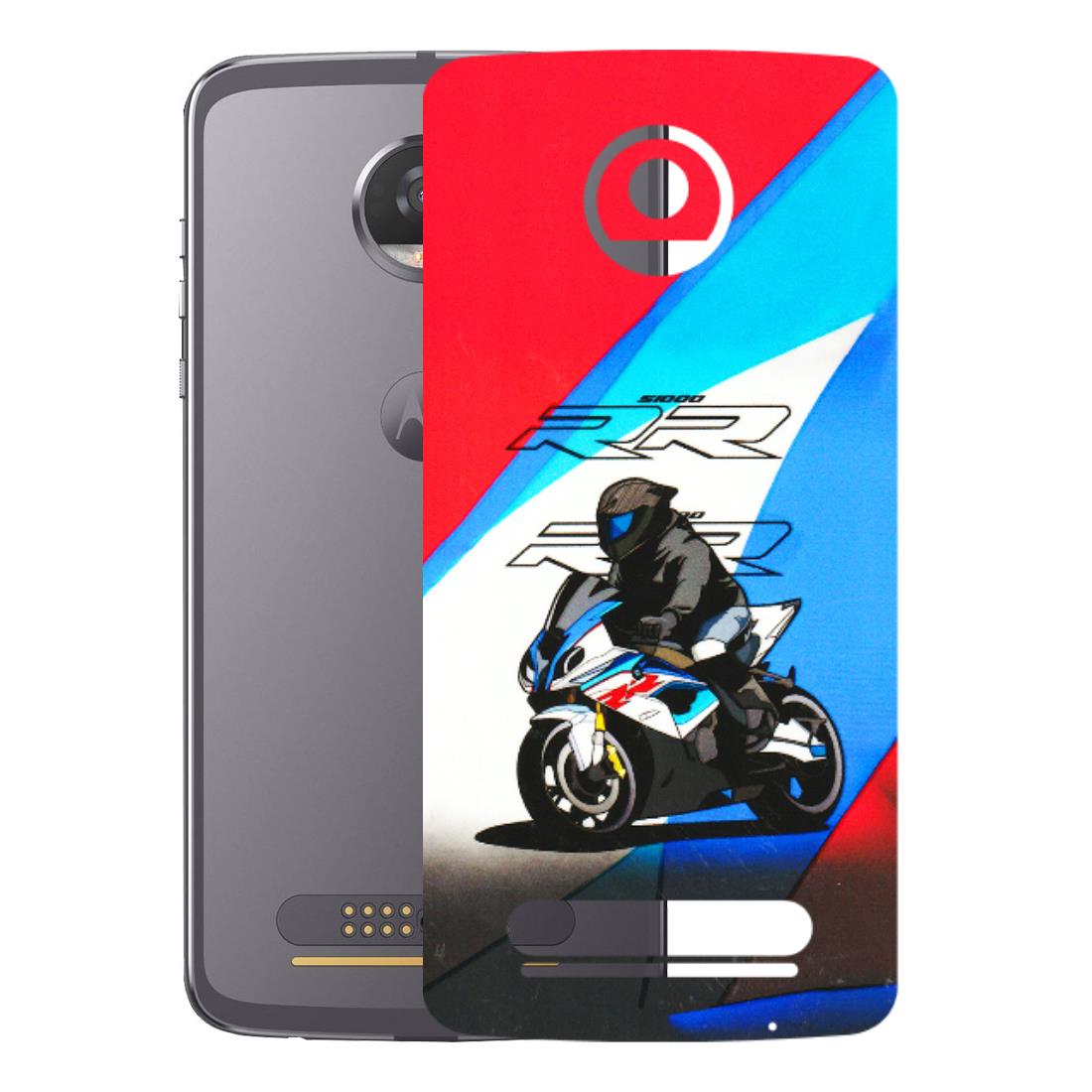 Motorola Phone Skins (All Models) - Bikers Love - 3D Embossed Finish (L-58) Motorola Moto Z2 Play