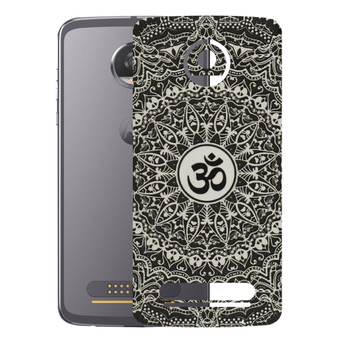 Motorola Phone Skins (All Models) - Aum Elegant Mandala - 3D Embossed Finish (L-62) Motorola Moto Z2 Play
