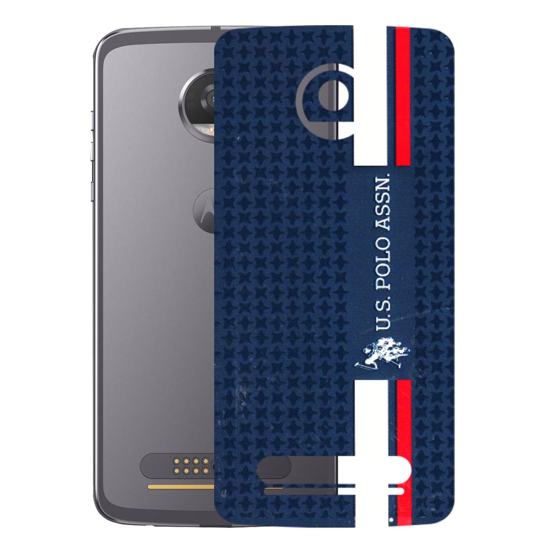 Motorola Phone Skins (All Models) - US POLO Designer Brand - 3D Embossed Finish (L-65) Motorola Moto Z2 Play
