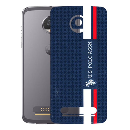 Motorola Phone Skins (All Models) - US POLO Designer Brand - 3D Embossed Finish (L-65) Motorola Moto Z2 Play
