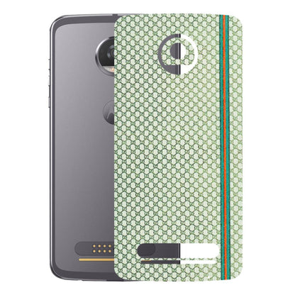 Motorola Phone Skins (All Models) - Gucci Fabric Pattern - 3D Embossed Finish (L-73) Motorola Moto Z2 Play
